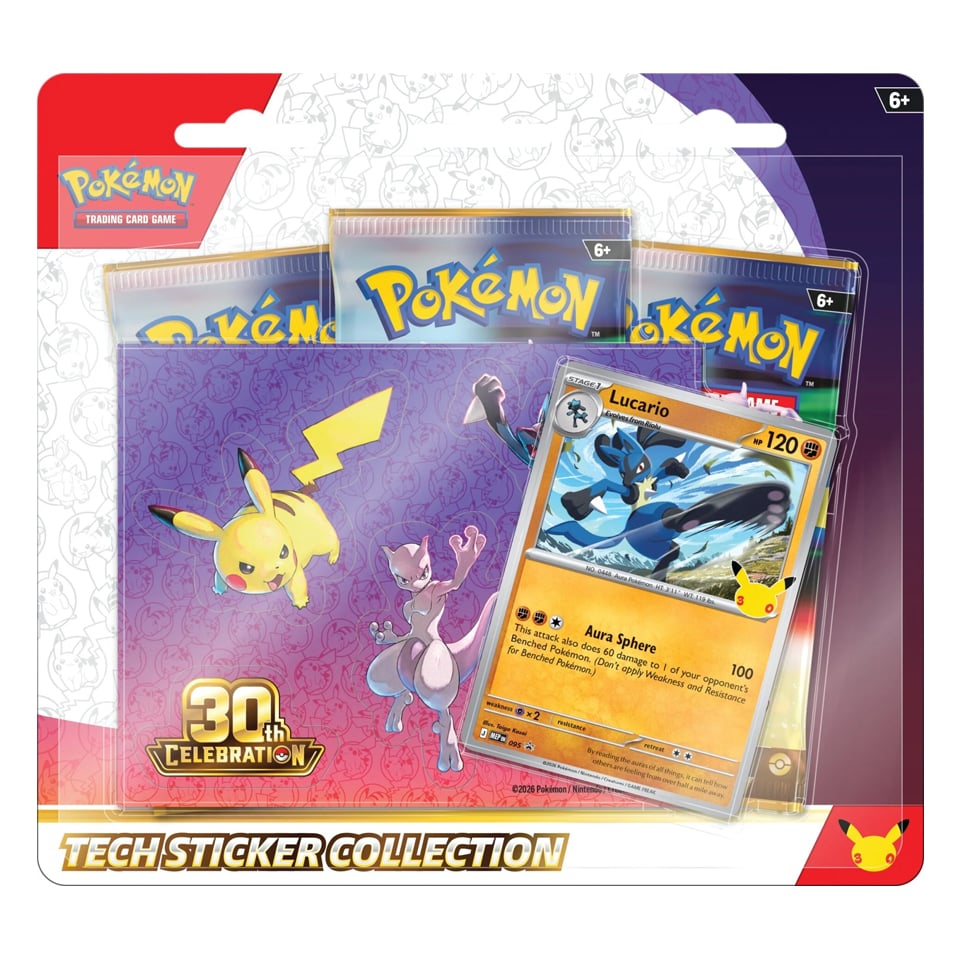 30th Celebration: Lucario Tech Sticker Collection